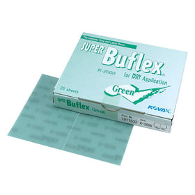 Super Buflex Flexible Dry Sanding Sheets, Black K-3000, Hook & Loop, 191-1531, 25 Sheets - 0