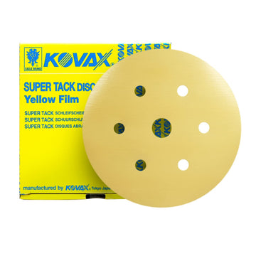 Eagle 6 inch 7 Hole Super-TACK Yellow-Film Discs - 50 Discs/Box