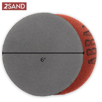 2SAND Mirka Abralon 6-inch Hook & Loop Polishing Discs - Pack of 5 (500 Grit)