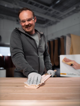 Mirka Goldflex Soft Hand Sanding Sheets 4.5 inch x 5 inch/Grit 320/200 pcs on a roll - 0