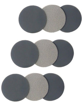 Super Buflex Flexible Dry 1-3/8 inch Sanding Discs, No Holes, Hook & Loop, 100 Discs - 0