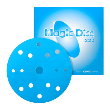 Eagle Magic Disc 6 inch Diamond Abrasive Sanding Discs for Hard E-Coat, 15 Hole, Grade 320, 10 Discs, Hook and Loop