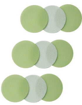 Super Buflex Flexible Dry 1-3/8 inch Sanding Discs, No Holes, Hook & Loop, 100 Discs