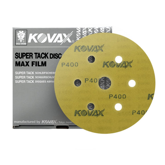 MaxFilm Ultra Premium 6 inch Sanding Discs, 7 Holes, Hook & Loop, 50 discs