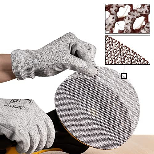 Mirka 5-Inch Mesh Abrasive Dust Free Sanding Discs, Box of 50 Discs, Grey