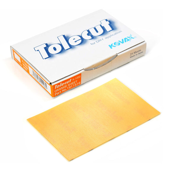 Tolecut PSA 8-Cut Block Sanding Sheets, Black K-3000, 191-1521, 25 Sheets