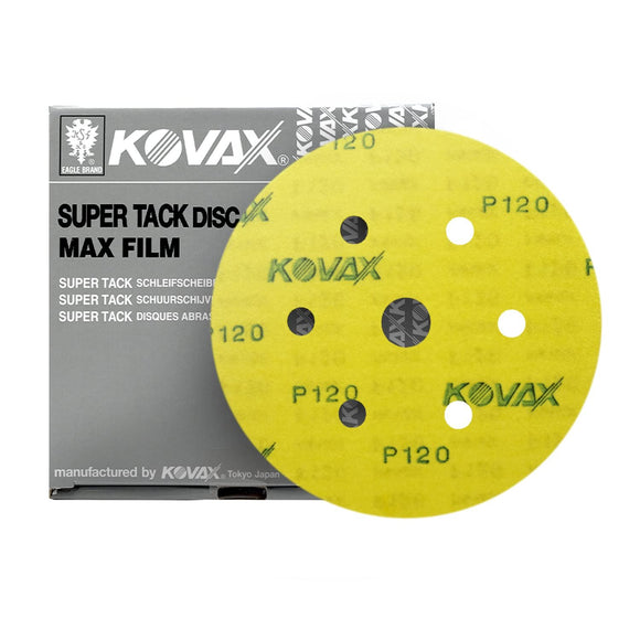 MaxFilm Ultra Premium 6 inch Sanding Discs, 7 Holes, Hook & Loop, 50 discs