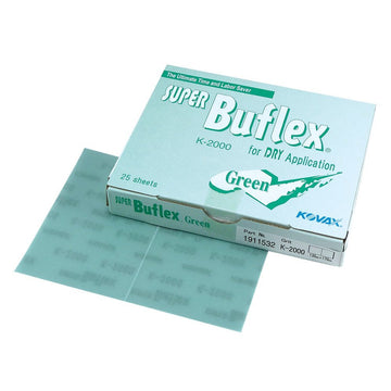 Super Buflex Flexible Dry Sanding Sheets, Black K-3000, Hook & Loop, 191-1531, 25 Sheets - 0