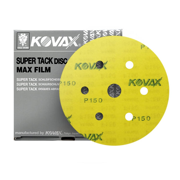 MaxFilm Ultra Premium 6 inch Sanding Discs, 7 Holes, Hook & Loop, 50 discs