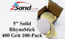 5 inch RhynoStick Solid White Line Sticky Discs 50 Discs-8