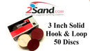 P40 Grit 3" Rhynogrip RedLine Hook & Loop Sanding Discs 50-Pack-5