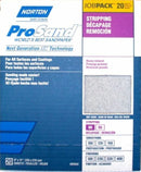 NORTON SAINT-GOBAIN ProSand Premium Job Pack Abrasive Sheet, Next Generation of 3X Technology, Fiber Backing, Aluminum Oxide, (Pack of 20), Blue, 9" x 11" (2639)-12