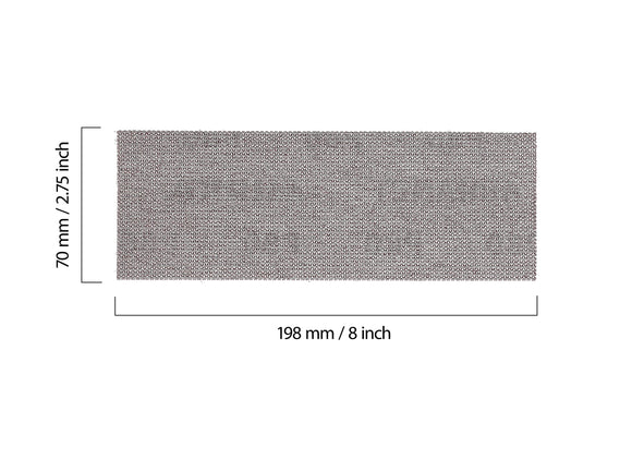 Mirka 2-3/4 x 8-Inch  Mesh Abrasive Dust Free Sanding Sheets, Box of 50 Sheets
