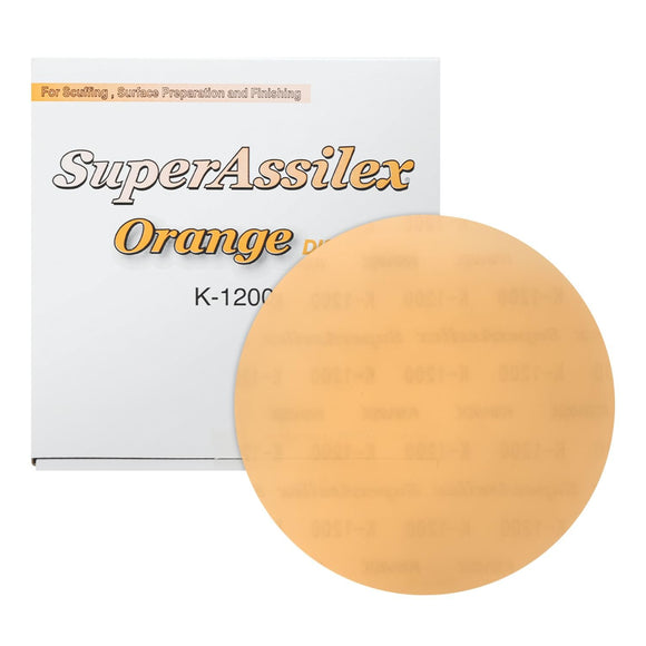 Super Assilex Flexible 6 inch Sanding Discs, No Holes, Hook & Loop, 25 Discs