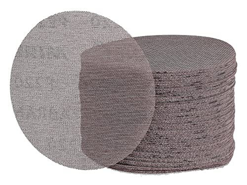 Mirka 5-Inch Mesh Abrasive Dust Free Sanding Discs, Box of 50 Discs, Grey