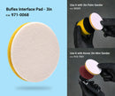 Super Buflex Interface Pad for 6 inch Sanding Discs, Hook & Loop, 15 Holes, 971-0065, 2 Pads-6