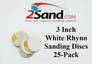 Indasa 3 inch Sanding Discs White Rhyno 25/pk-2