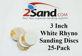 Indasa 3 inch Sanding Discs White Rhyno 25/pk - 0
