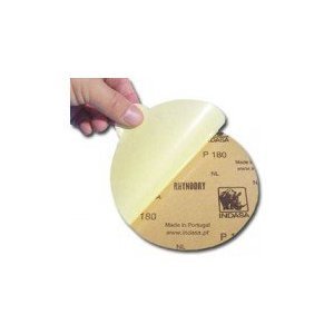 5 inch RhynoStick Solid White Line Sticky Discs 50 Discs