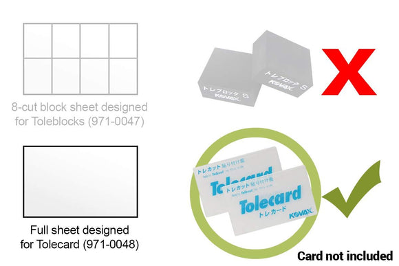 Tolecut PSA 8-Cut Block Sanding Sheets, Black K-3000, 191-1521, 25 Sheets