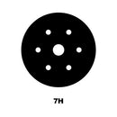 PROMA-X AIR 910-0600M7 6 inch Pneumatic Random Orbital DA Sander w/Vacuum Assist, 7 Hole Hook & Loop Pad, 3/16 inch Orbit-8