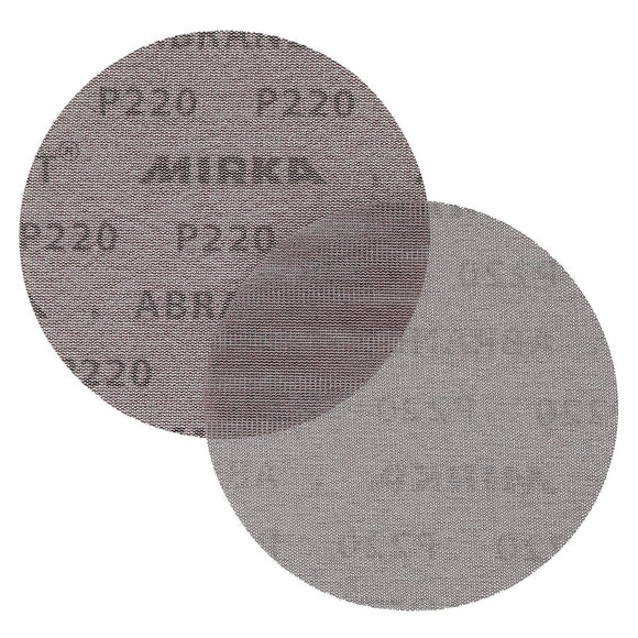 Mirka 6-Inch Mesh Abrasive Dust Free Sanding Discs, Box of 50 Discs