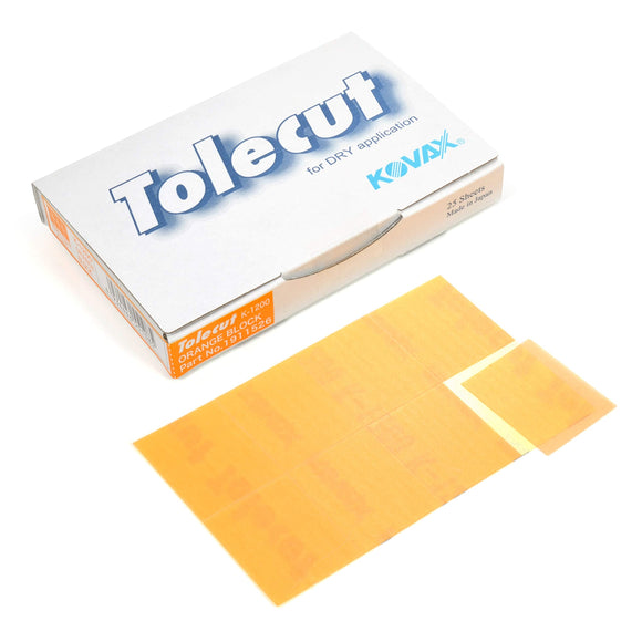 Tolecut PSA 8-Cut Block Sanding Sheets, Black K-3000, 191-1521, 25 Sheets