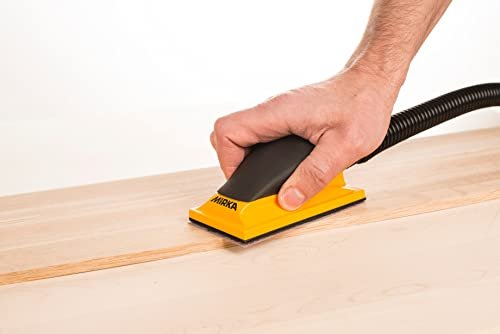 Mirka Hand Sanding Block 2.75" x 5" / Dust-Free Sanding 13 Holes/Hook and Loop / MVHB35
