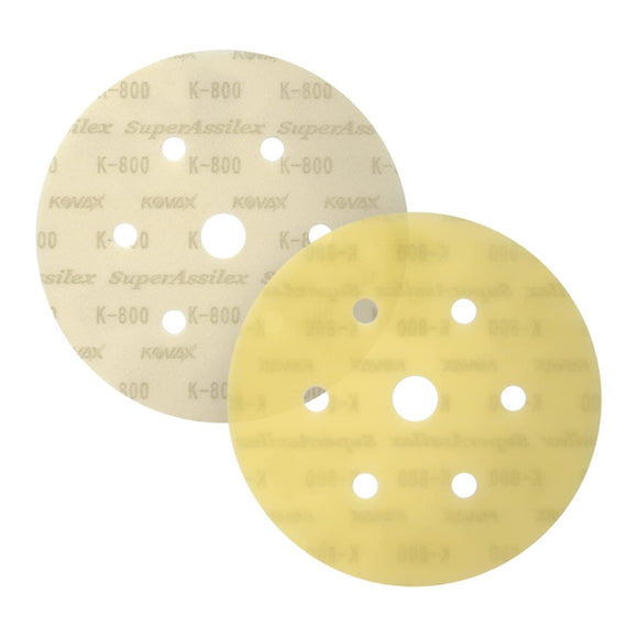 Super Assilex Flexible 6 inch Sanding Discs, 7 Hole, Hook & Loop, 25 Discs