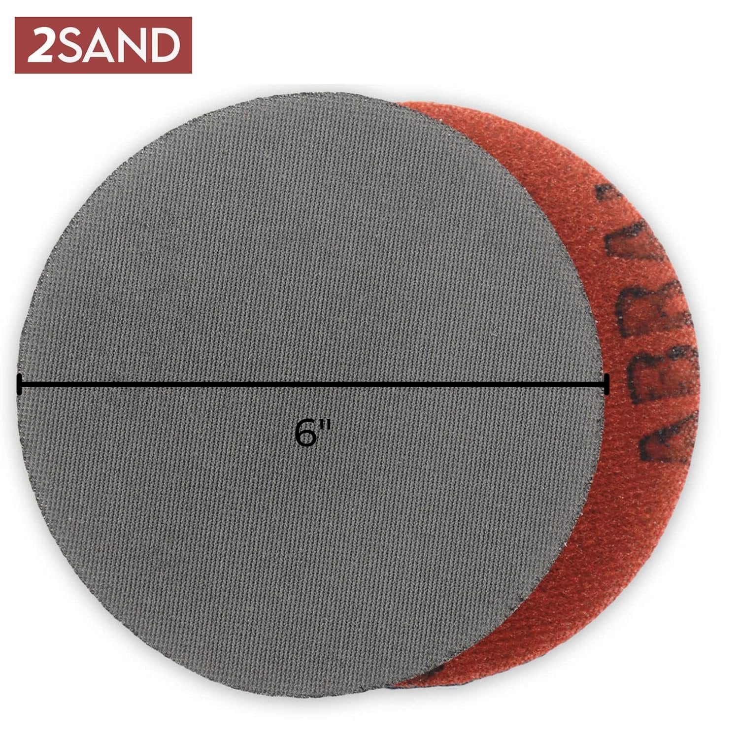 2SAND Mirka Abralon 6-inch Hook & Loop Polishing Discs - Pack of 5 (500 Grit)