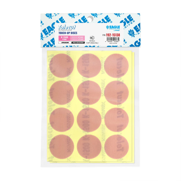Eagle 192-15128 - Tolecut Touch Up Stickon Discs - Green -34mm - 96 Discs/Pack