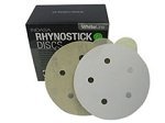 5 inch 5 Hole White Hook & Loop Sandpaper Discs 180 Grit 50/box