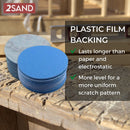 2SAND 2 inch Blue Film backed Hook and Loop Sanding Discs-3