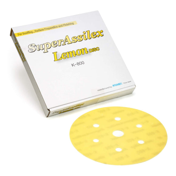 Super Assilex Flexible 6 inch Sanding Discs, 7 Hole, Hook & Loop, 25 Discs