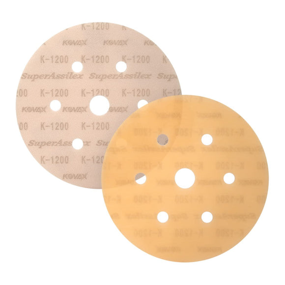 Super Assilex Flexible 6 inch Sanding Discs, 7 Hole, Hook & Loop, 25 Discs