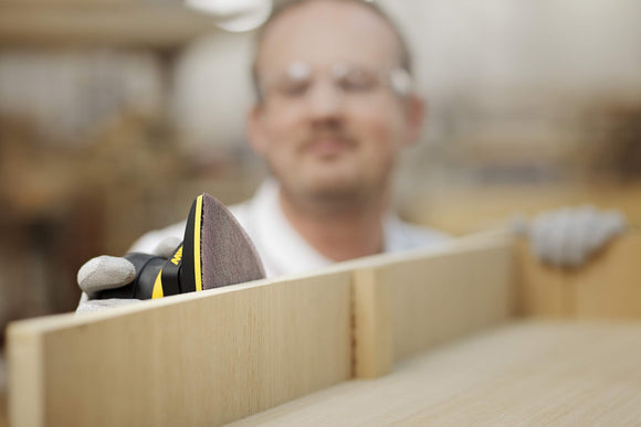 Mirka Abranet Delta Triangle Net Disc / 4x6x6 inch /Sandpaper Sanding Discs Hook and Loop / 10 pcs