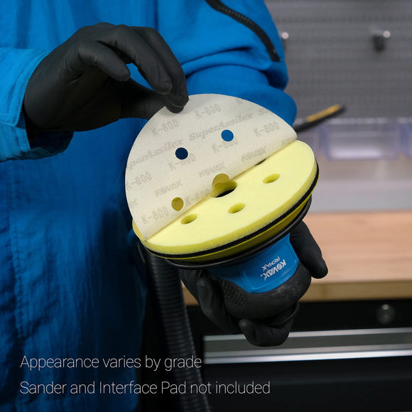 Super Assilex Flexible 6 inch Sanding Discs, 7 Hole, Hook & Loop, 25 Discs