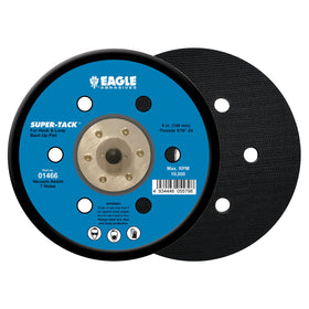 Eagle 01466-6 inch Super-TACK Back-Up Pad Dustless (Low Profile) - 1 Pad