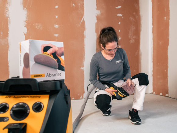 Mirka 5-Inch Mesh Abrasive Dust Free Sanding Discs, Box of 50 Discs, Grey