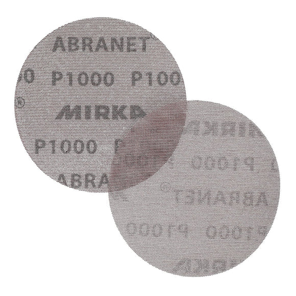 Mirka 5-Inch Mesh Abrasive Dust Free Sanding Discs, Box of 50 Discs, Grey