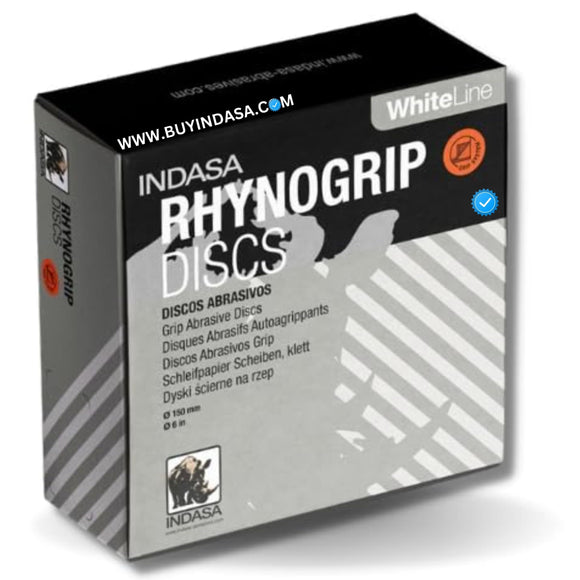 5 inch 5 Hole White Hook & Loop Sandpaper Discs 180 Grit 50/box