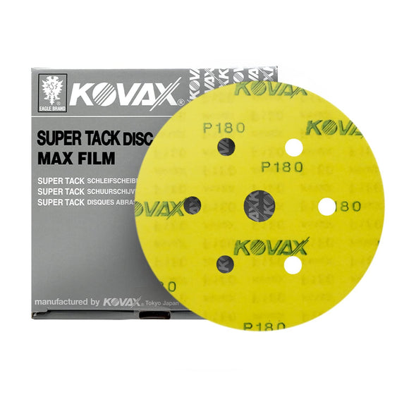 MaxFilm Ultra Premium 6 inch Sanding Discs, 7 Holes, Hook & Loop, 50 discs