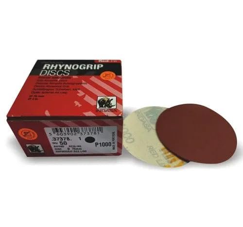 Indasa 3" Rhynogrip Redline Solid Sanding Discs, Series 1200