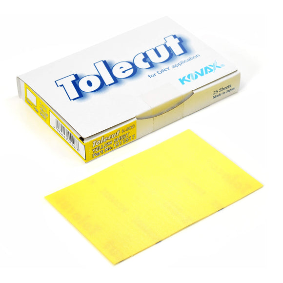 Tolecut PSA 8-Cut Block Sanding Sheets, Black K-3000, 191-1521, 25 Sheets