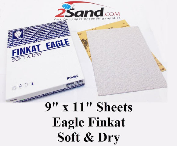 Eagle Finkat Soft and Dry Sanding Sheets 9x11 inch - Sleeve
