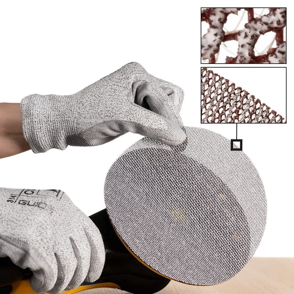 Mirka 6-Inch Mesh Abrasive Dust Free Sanding Discs, Box of 50 Discs