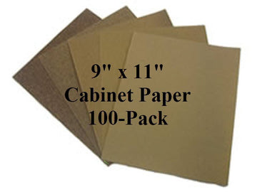 2SAND Aluminum Oxide (Brown) 9x11 inch Cabinet Paper 100-Pack - 0