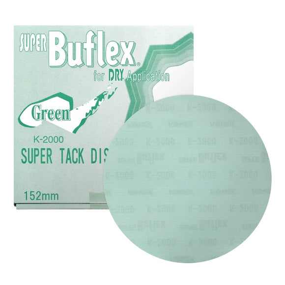 Super Buflex Flexible Dry 6 inch Sanding Discs, No Holes, Hook & Loop,  Discs