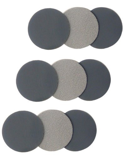 Super Buflex Flexible Dry 1-3/8 inch Sanding Discs, No Holes, Hook & Loop, 100 Discs