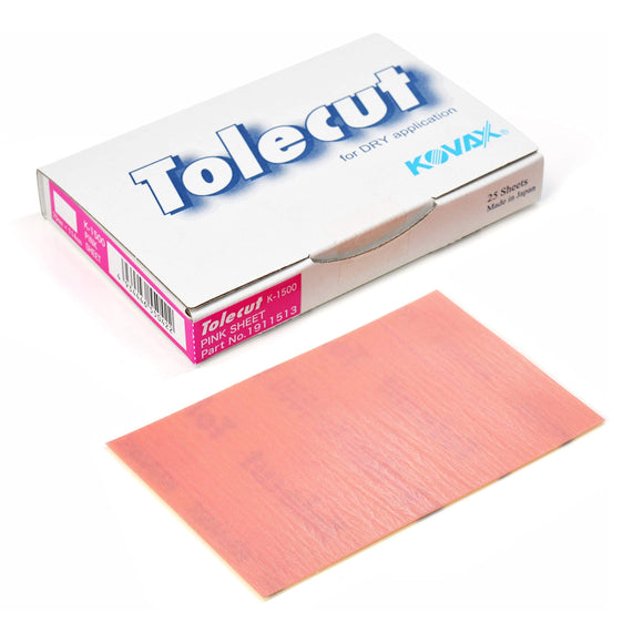 Tolecut PSA 8-Cut Block Sanding Sheets, Black K-3000, 191-1521, 25 Sheets